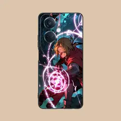 Fullmetal Edward Elric Vibrant Phone Case with Colorful Printing Design - OPPO Find X2 (Black01)