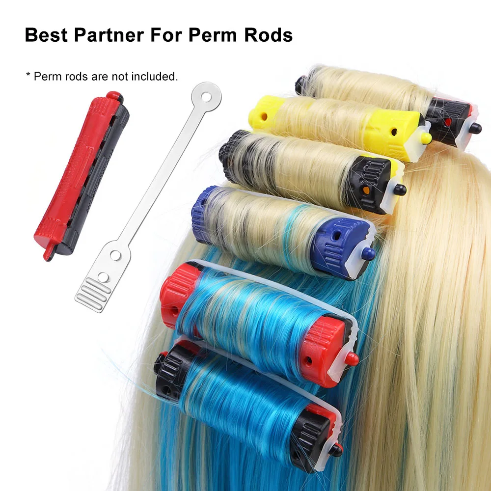 50pcs Perm Rod Rubber Bands Replacement Elastic Rubber Bands for Hair Professional Perm Rods Curler Roller Shaping Styling Tools