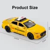1:32 Audi RS7 Miniature Taxi Toy Model Cars Alloy Diecast Pull Back Sound Light 6 Doors Opened Vehicles Decoration Boys Gifts 5