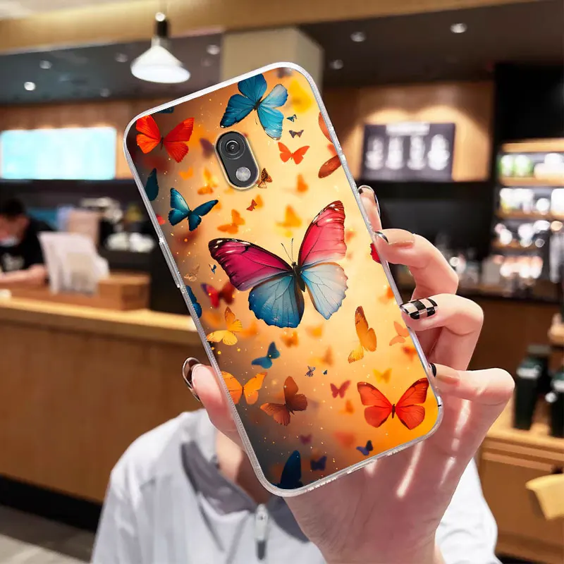 Enhanced Protective Clear Floral Phone Case - Shockproof Soft Silicone Back Cover