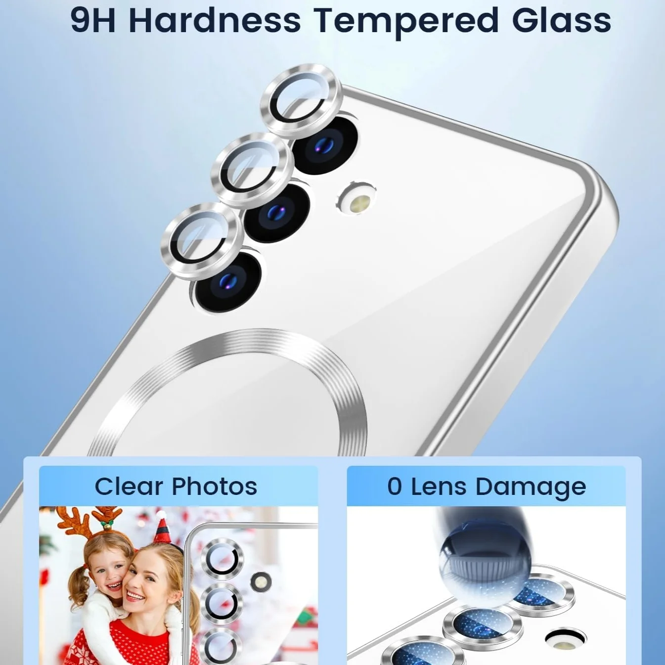 Magnetic Luxury Phone Case with Full Camera Lens Protector