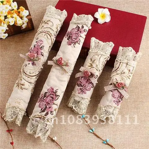 

Refrigerator Handle Cover Pair Embroidered Lace Fridge Door Handle Covers Knob Covering