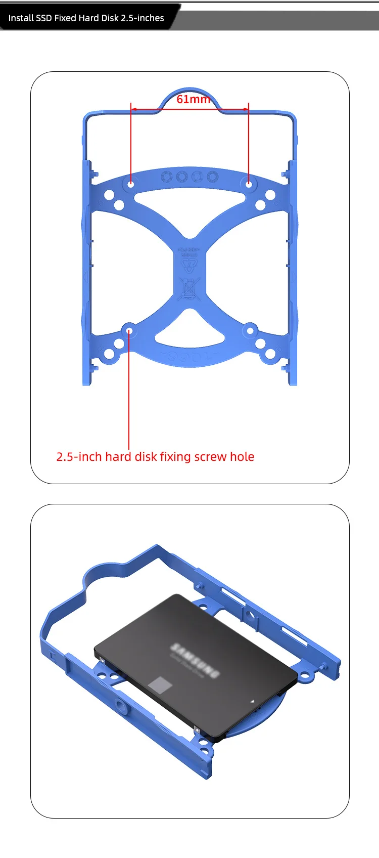 3.5" Hard disk caddy Tray Bracket HDD Adapter for Lenovo TS250 TS150 P310 P320 H