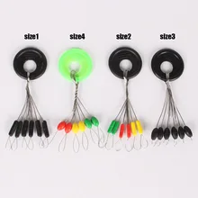  High Quality Black Rubber Space Beans Stopper  60pcs 10 Group Suitable For Fishing Line 1-5# Carp Fishing Accessories 