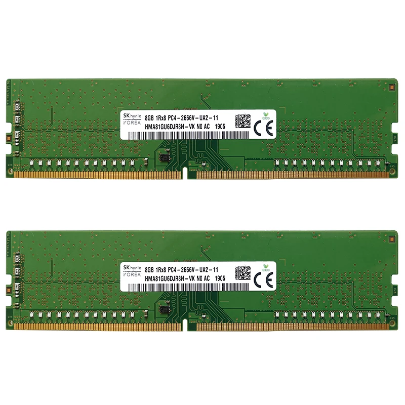 SK hynix DDR4 8GB 16GB 2666MHz RAM 1Rx8 PC4 - 2666V Desktop