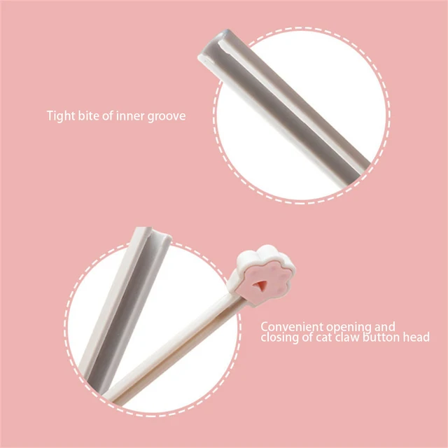 Hordozható Táska Klip Nedvességálló Táskák Tömítő Klipek Macska Karom Snack Tömlő Háztartási Tároló Szervező Konyhai Kiegészítők - Image 3