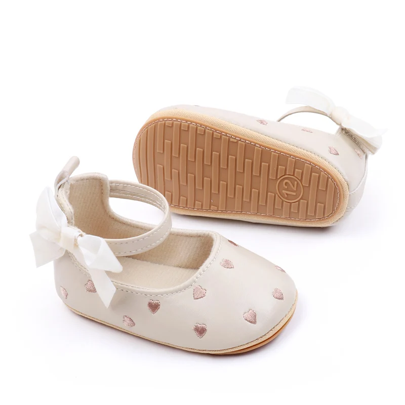 Baby Girl Shoes Cute Bowknot High Quality PU and TPR Sole Anti-slip Toddler Newborn 0-9-18 Months Prewalking Sandal 2024 BJZ3212 4