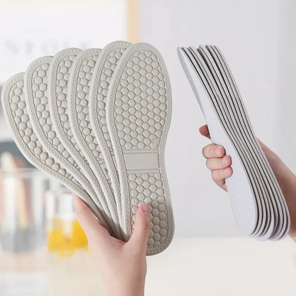 4D Memory Sponge Insoles For Feet Man Women Sneakers Breathable Deodorant Running Cushion Shoe Arch Support Pad Sole