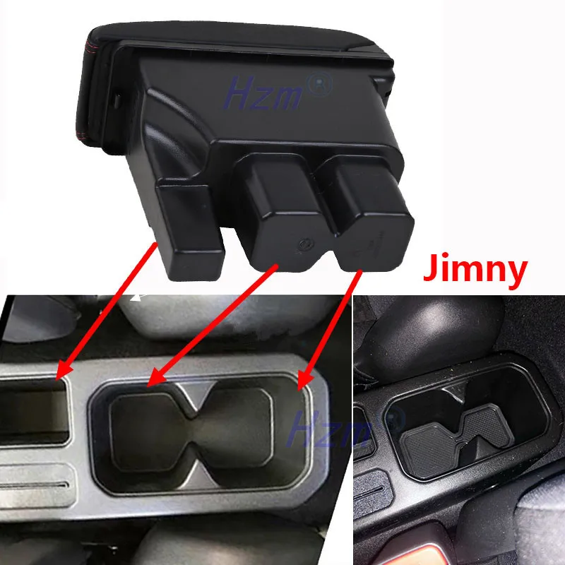 Armrest box For Suzuki Jimny JB74 2018 -2024 Car Armrest Storage box  Interior car accessories Double-layer 3USB