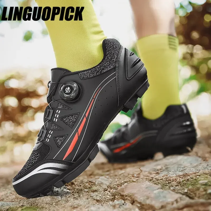 Cycling Shoes Speed Sneakers Riding Boots Flat Women Mountain Bicycle Spd Footwear Mtb Men Self-locking Racing Road Bike Shoes 6