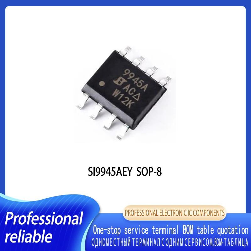 5-20PCS SI9945A 9945A SI9945AEY-T1-E3 SOP8 60V metal oxide semiconductor field effect transistor 6r190c6 ipb60r190c6 metal oxide semiconductor field effect transistor to 263 600v 20 2a new original 1pcs