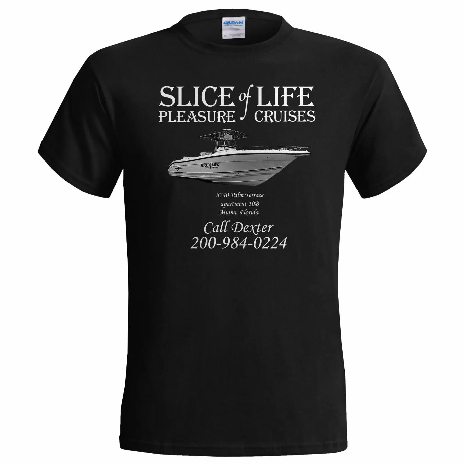 Maglietta Da Uomo Dexter Slice Of Life Pleasure Cruises Serie Tv