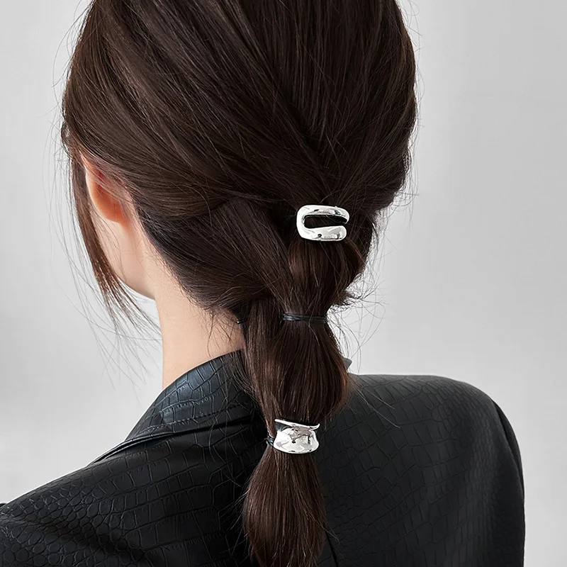 3 Piece Geometric Metal Hair Clips Hairpin Low Ponytail Hair Claws Women Girls Fashion Accessories Set hair accessory hair clip