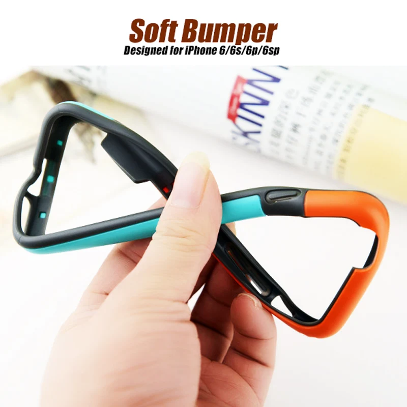 Multicolor Soft TPU Frame Case Cover Slim Silicone Bumper