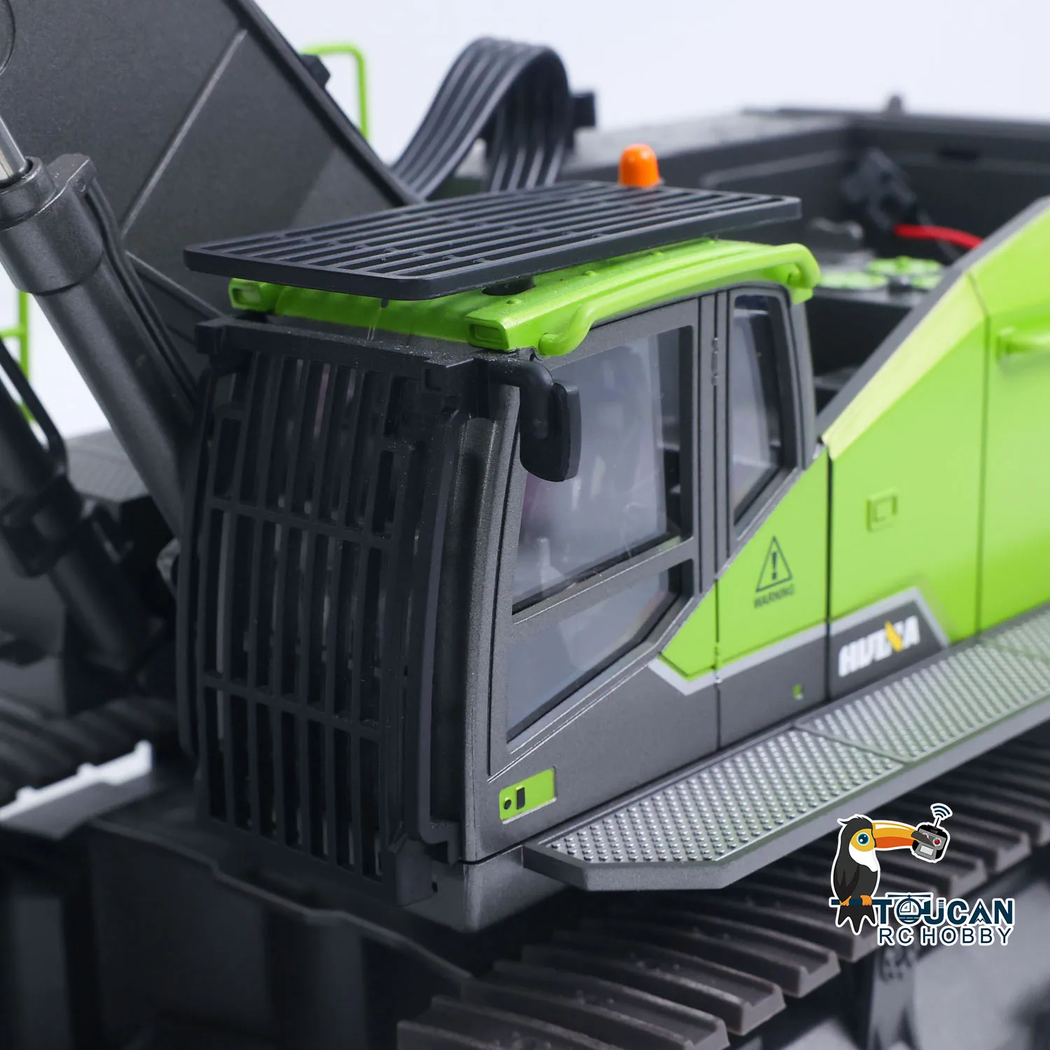HUINA 1593 1/14 2,4G RC Bagger 593 28CH Rotierender Legierungs-Bagger mit Licht und Sound Ferngesteuerter LKW Elektrisches RC-Spielzeugmodell Geschenke – Detail 13