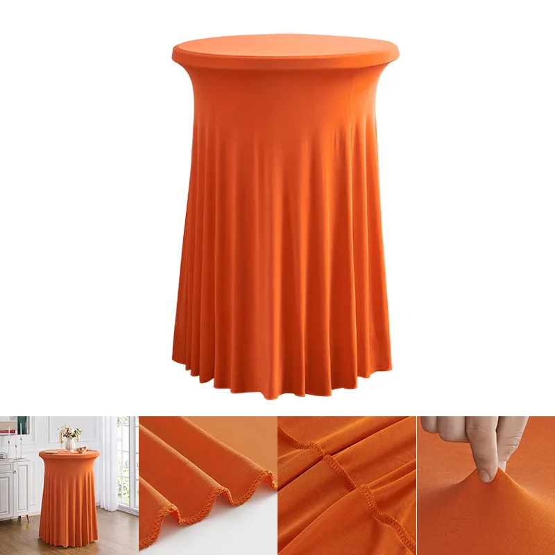 Commercial Elastic Round Cocktail Tablecloth 3