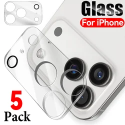 Premium Tempered Glass HD Back Camera Screen Protector - Anti - Scratch Film Pack (1 - 5 Pieces) - 5Pcs (For iPhone 14)