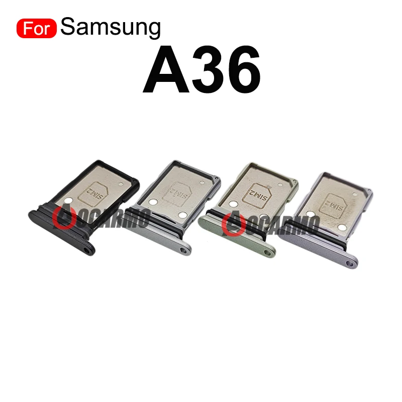 삼성 갤럭시 A26 A36 A56용 아오카모 블랙 퍼플 화이트 핑크 심 트레이 슬롯 SIM 카드 마이크로 SD 카드 홀더 교체 부품