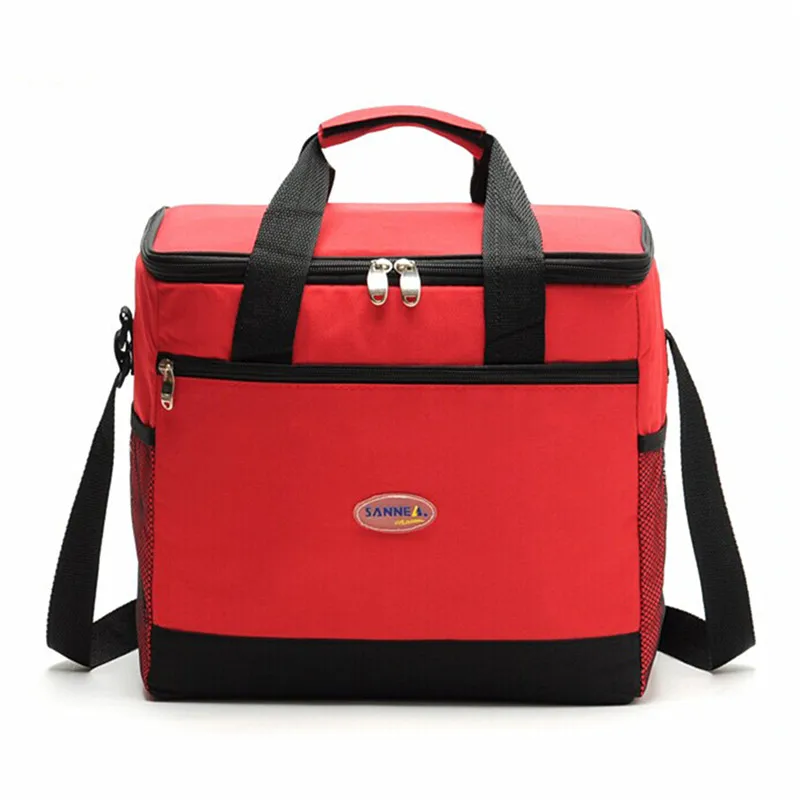 16L Portable Outdoor Camping Picnic Insulated Cooler Tote Lunch Bags Travel Ice Box Canvas Cooler Bag