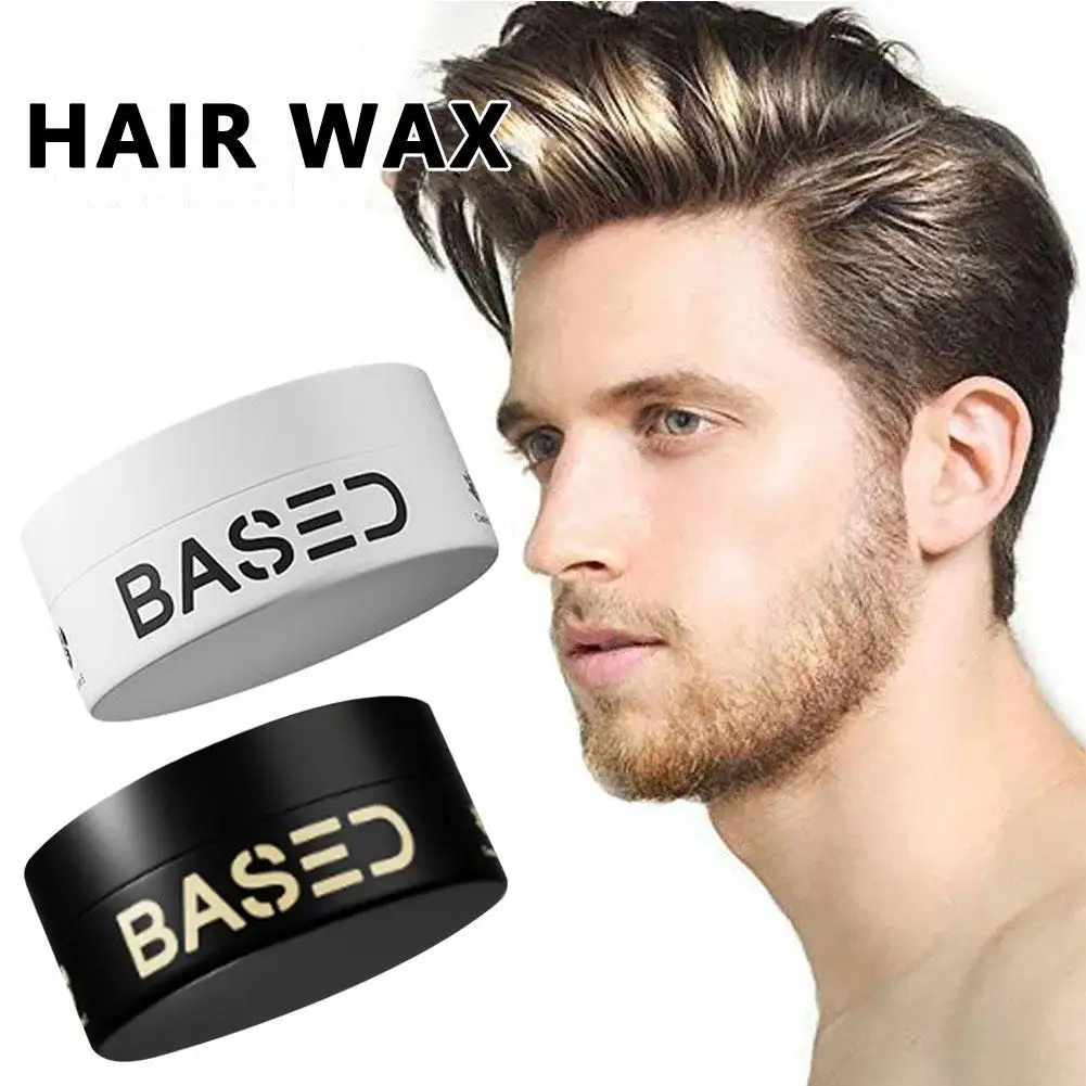 Hair Styling Wax Stick With Black Castor Oil Men's Hair Clay for Medium, Thick, Straight or Wavy Hair, Sandalwood Scent 2.5 oz