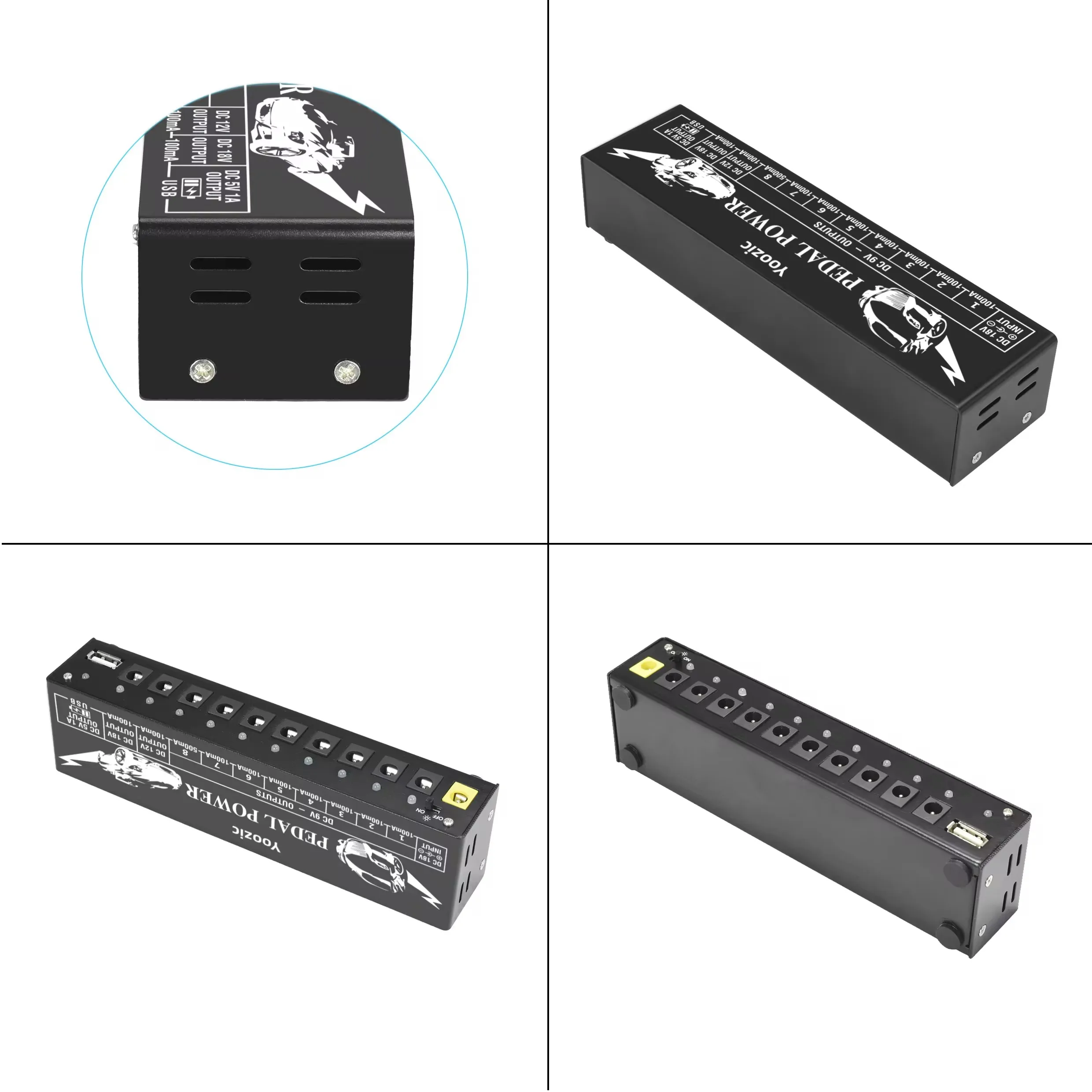 M-VAVE Tank-G Guitar Multi-Effects Pedal Rechargeable 36 Presets 9 Preamp Slots 8 IR Cab Slots 3 Modulation/Delay/Reverb Effects guitar effect pedal guitar effects pedal