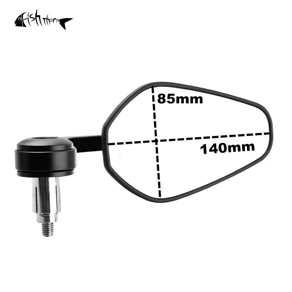 オートバイ用ハンドルバーエンドミラー、左側、トライアンフストリート