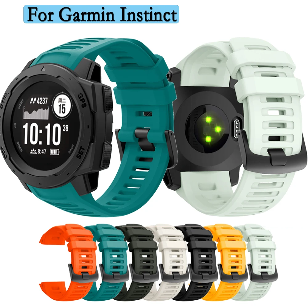 

Ремешок для Garmin Instinct высококачественный силиконовый спортивный оригинальный ремешок для наручных часов Регулируемый сменный Браслет