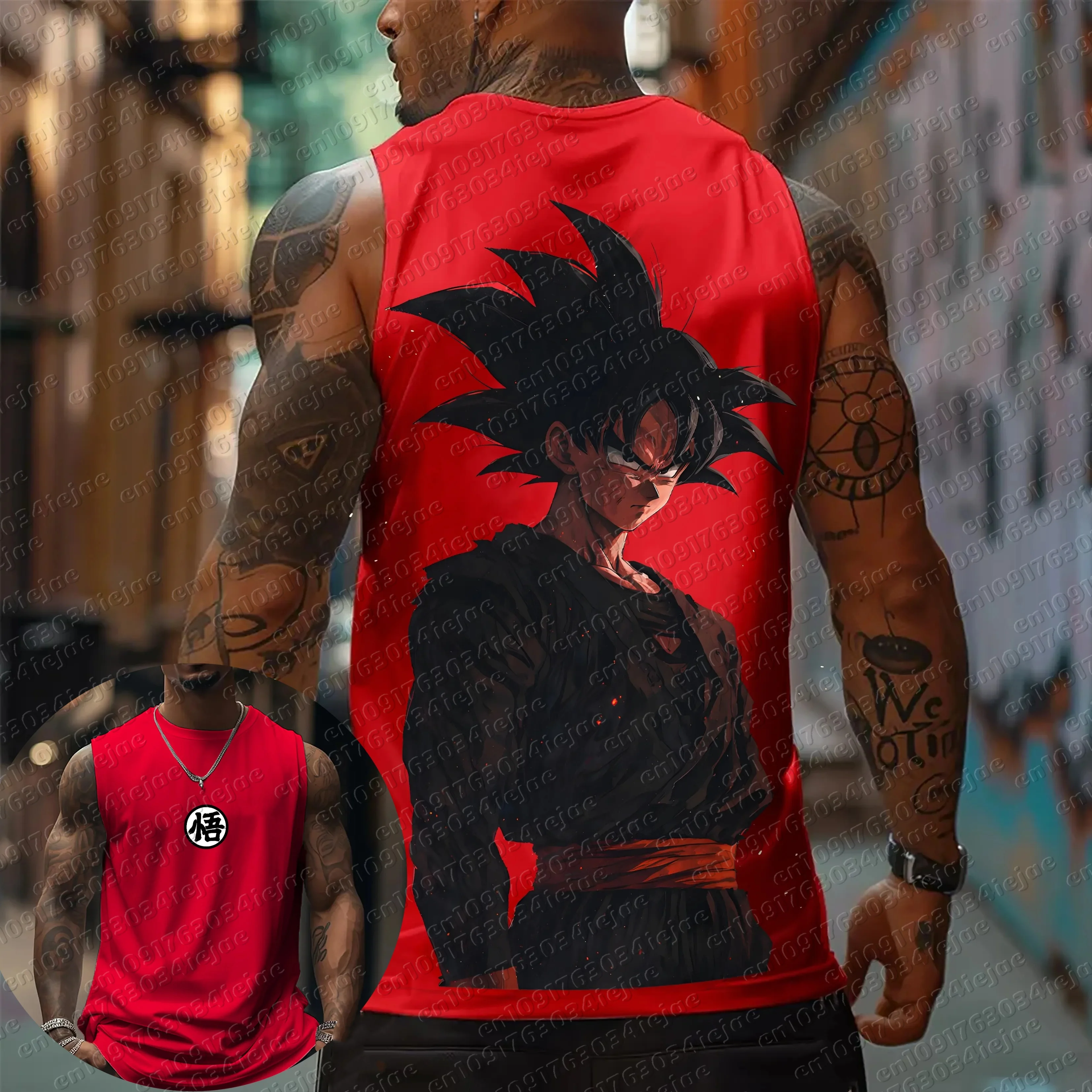 Dragon Ball Vegeta Weste für Herren und Damen, Gleiches Modell 2026, Sommer Fitness-Training Top, Tägliche Kleidung, Vielseitig, Bequem und Atmungsaktiv – Detail 4