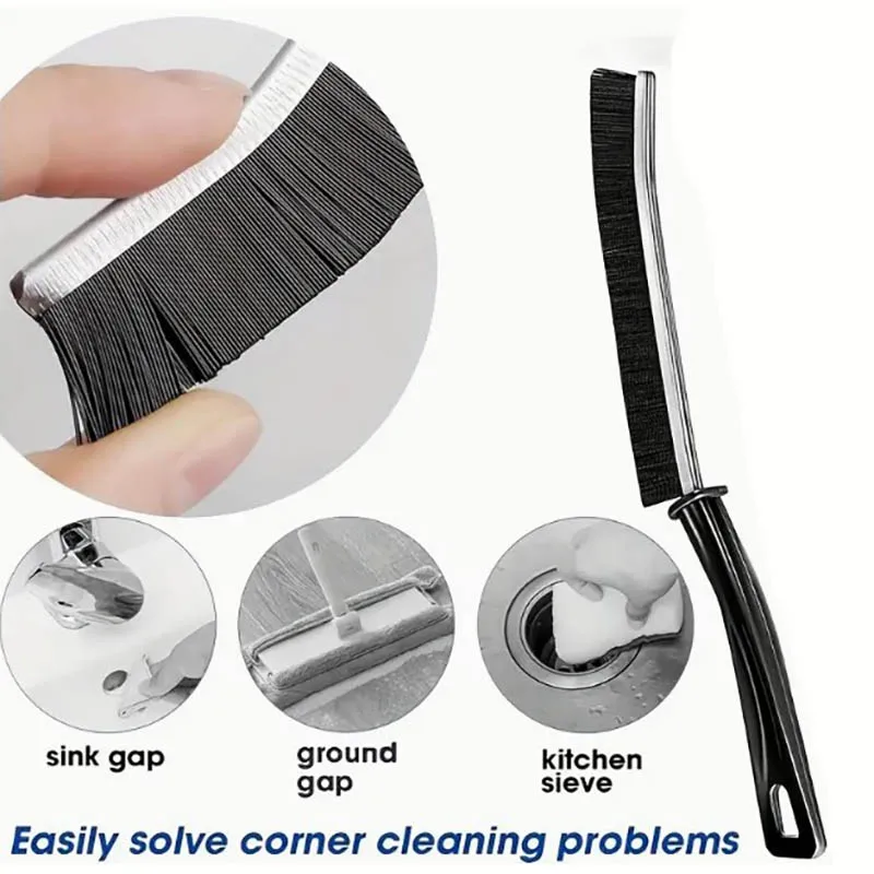 Hard-Bristled Crevice Cleaning Brush Grout Cleaner Scrub Brush Deep Tile Joints Crevice Gap Cleaning Tools Accessories 4pc