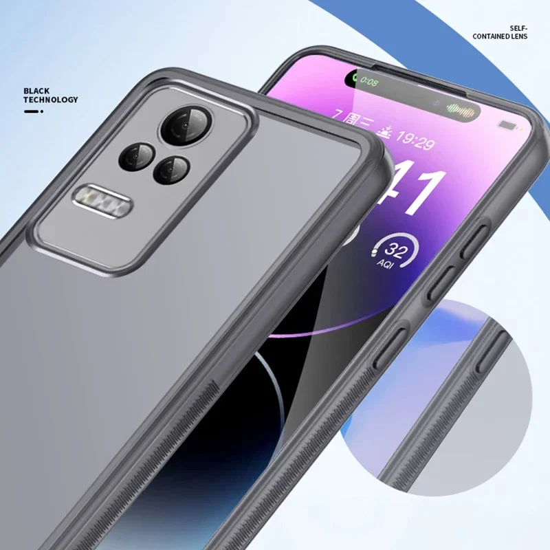 360° Camera Protection Soft Cover Lens Film Phone Case for Xiaomi Redmi K50 Series