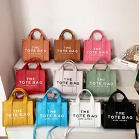 Marc Jacobs Tote Bags Designer Brand for Women Handbags Luxury Bag Matte Leather Shoulder Crossbody Small Shopper Handbag 1