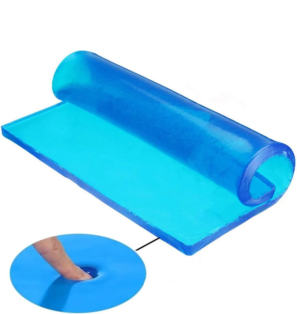 

Motorcycle Seat Gel Pad Shock Absorption Mats Reduce Fatigue Comfortable Soft Cooling Fabric Cushion Blue Cool DIY Saddle