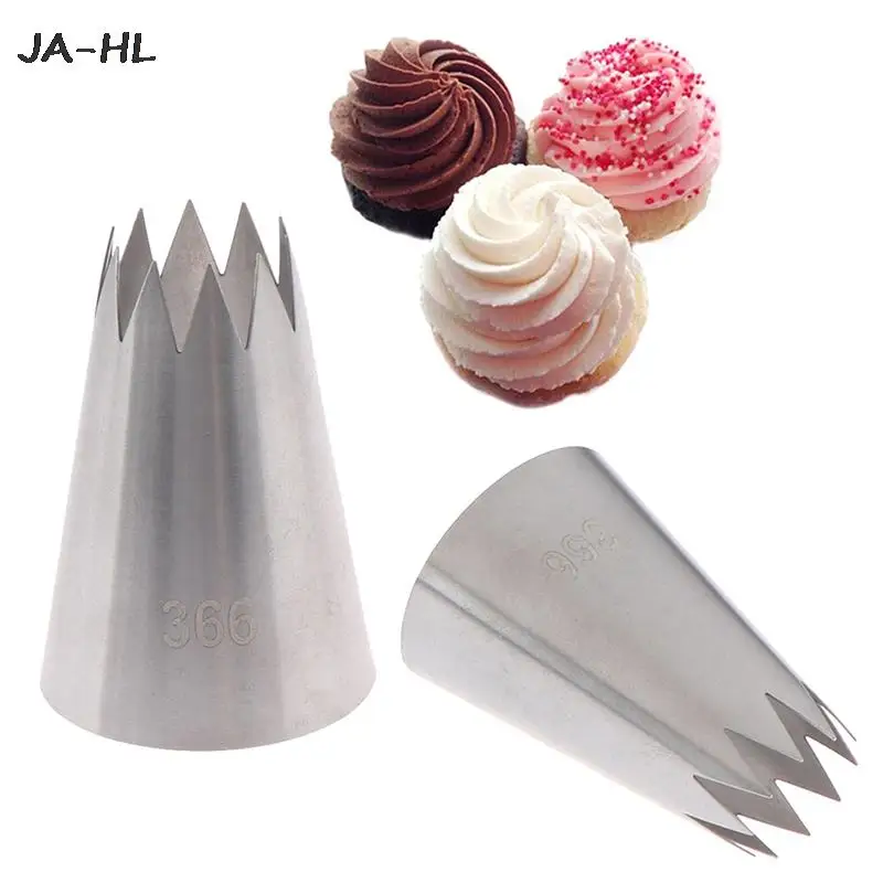 

1PCS / 3PCS Stainless Steel Cake Head Icing Piping Nozzles Stainless Steel Cake Cream Decor Bakeware Pastry Tips #195,#366,#C10