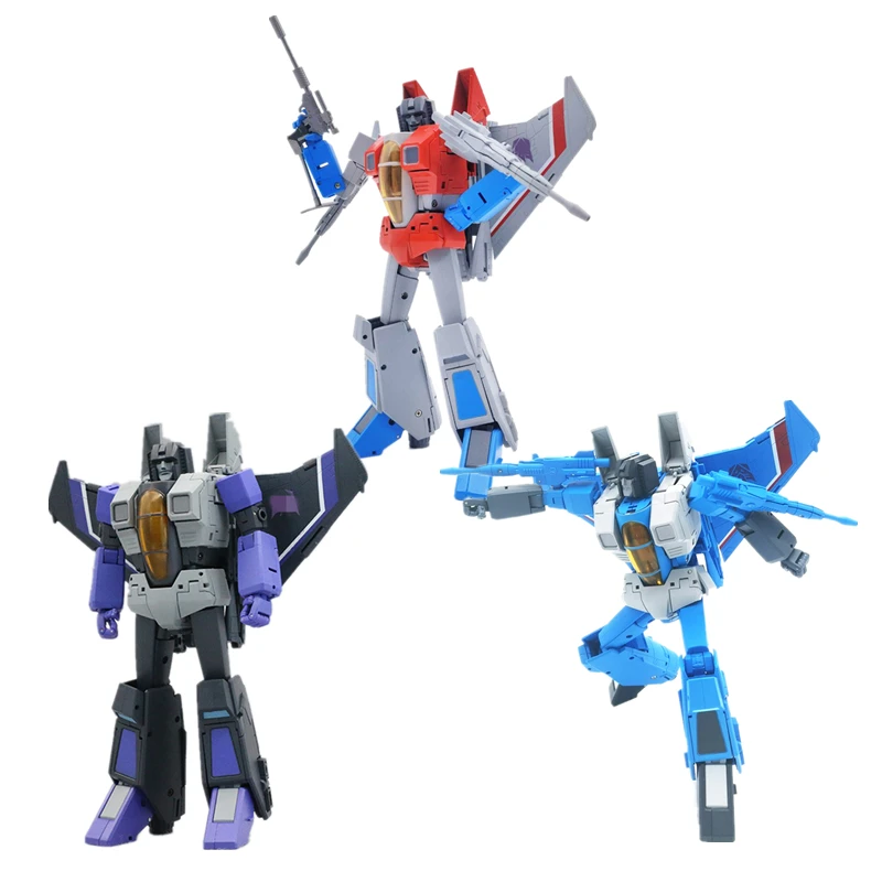 

Transformation Masterpiece Eagle EG-01 EG-01N Starscream Thundercracker Skywarp MP Scale Upgrade With Base Action Figure Toys