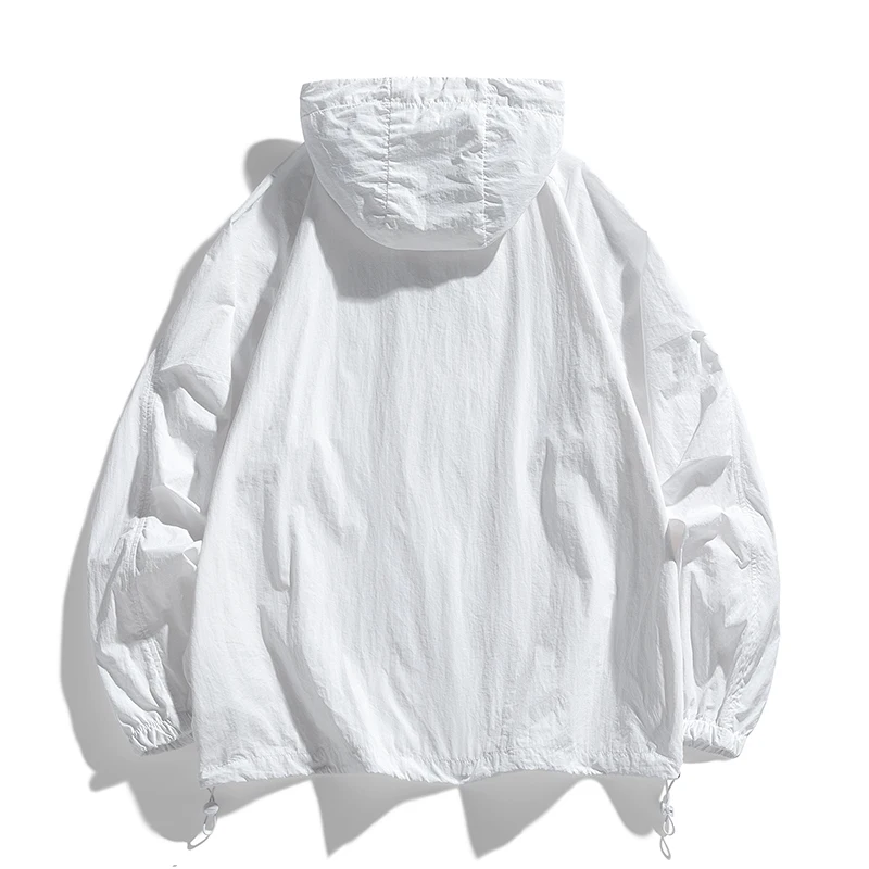 UPF100+Sun Protection Clothing Summer Loose Outdoor Cycling Sports UV Protection Hooded windbreaker Couple Sun Protection Jacket