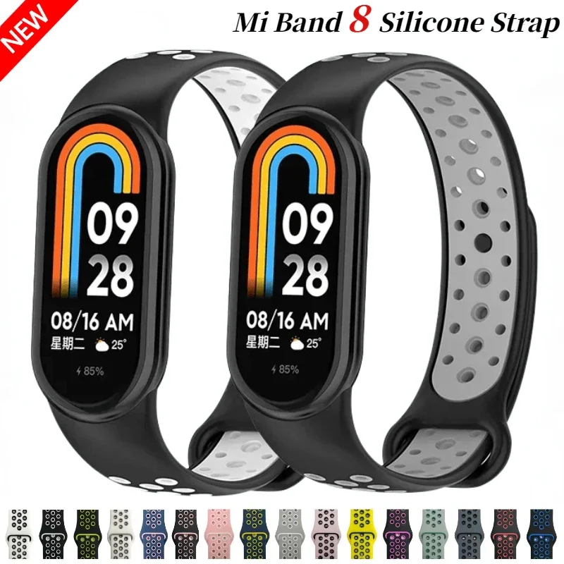 

Silicone Strap For Xiaomi Mi Band 8 Bracelet Soft Sports Breathable Watch Belt Miband 8 Wristband Mi Band 8 Correa accessories