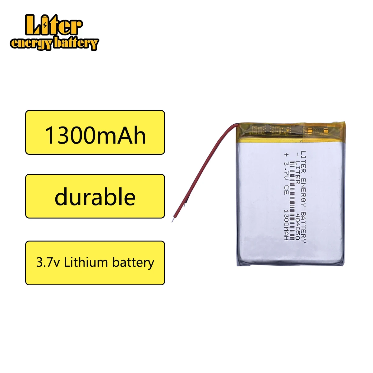 1pcs [SD] 404050 3.7V 1300mAH Polymer lithium ion / Li-ion battery for TOY,POWER BANK,GPS,mp3,mp4,cell phone,speaker