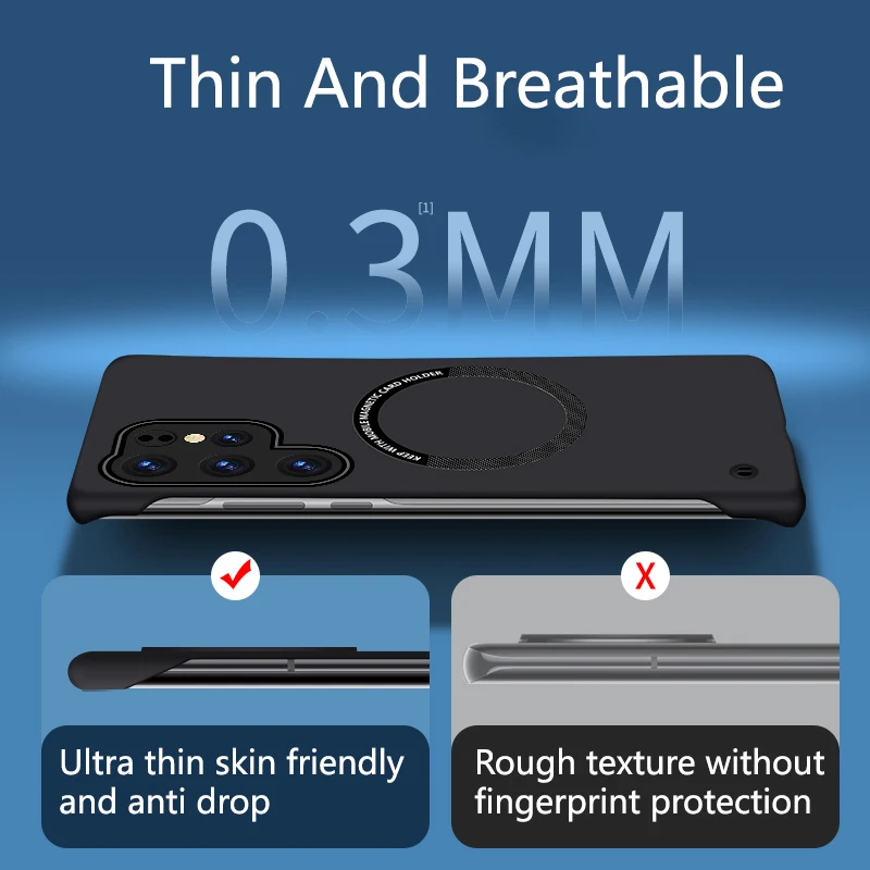 Ultra-Thin Hard Plastic Magnetic Wireless Charging Case