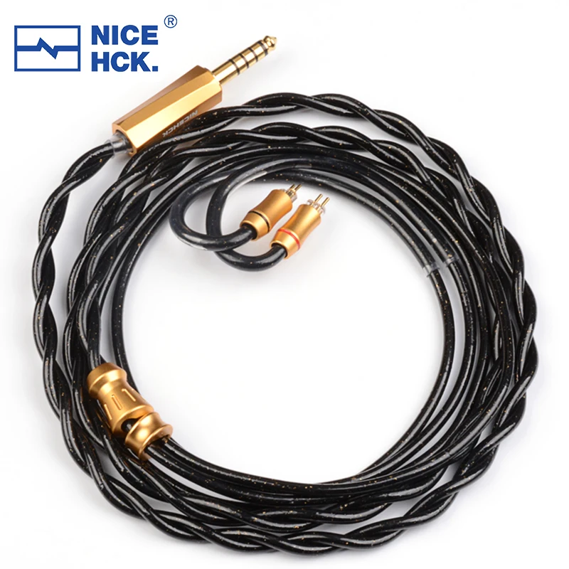 Nicehck Blacksoul Cabo de Ouvido Banhado a Prata Liga de Elementos Mais Fio de Liga de Terras Raras Mmcx 078 2pin para Make4 Aria Tangzu Fudu