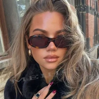 Lunettes de soleil ovales classiques pour femmes et hommes, monture optique, lunettes de fête, lunettes de marque de créateur de luxe, lunettes Hip Hop Cool, UV400, nouveau 1