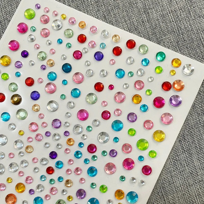 Face Jewels Tattoo Stickers Rhinestones Fake Tattoo for Women Masquerade Party Music Festival Stage Performance Face Makeup Tool 5