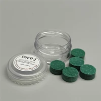 Pool Cue Tips 14mm MH Laminated Leather Josyln CoCo Professional Billiard Tips 5pcs/box Medium Hard Carom Billiard Accessories