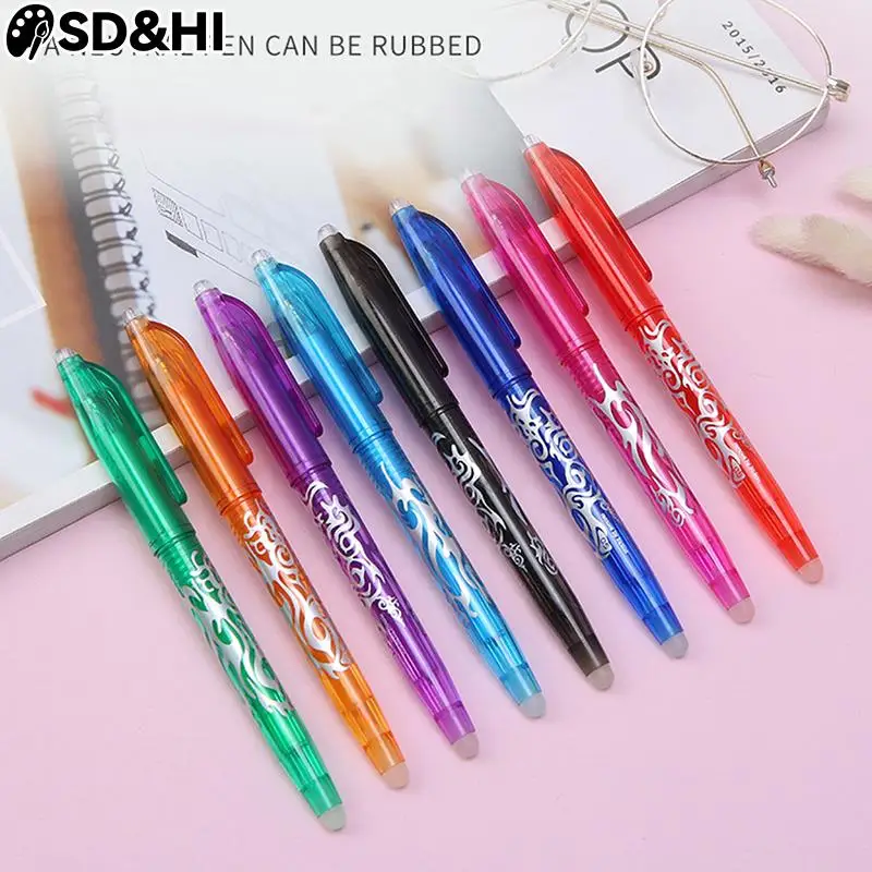 

1pc Multi-color Erasable Gel Pen Student Writing Kawaii Pens Creative Drawing Tools School Supplies Stationery Writing Tools