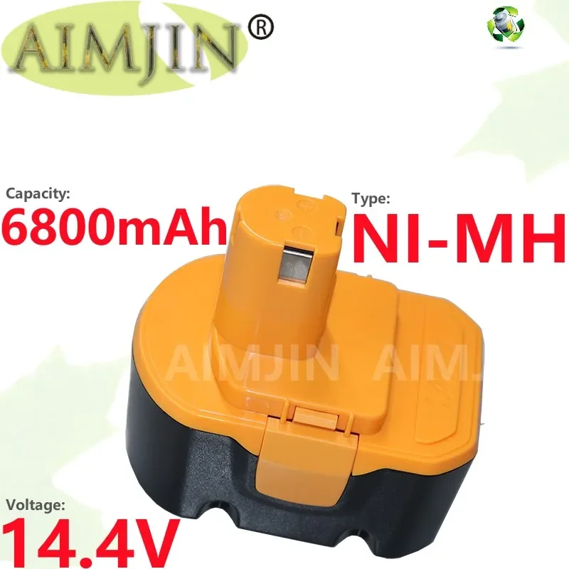 Фото Аккумулятор 14,4 В 6800 мАч для Ryobi R10521 RY6201 RY6202 130224010 130224011 130281002 1314702 1400144 1400655 беспроводной №1