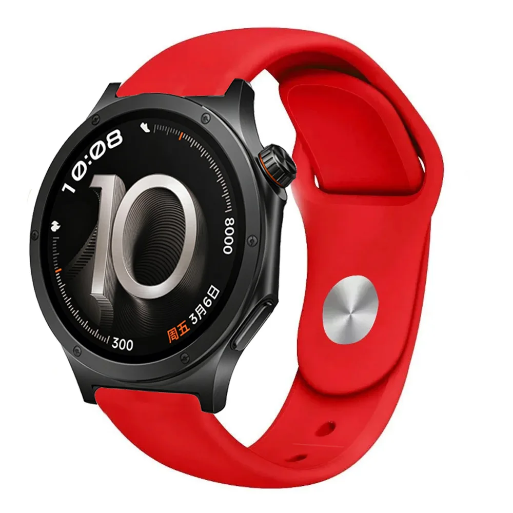 Soft Silicone Sports Strap, Breathable and Comfortable, 18/20/22mm