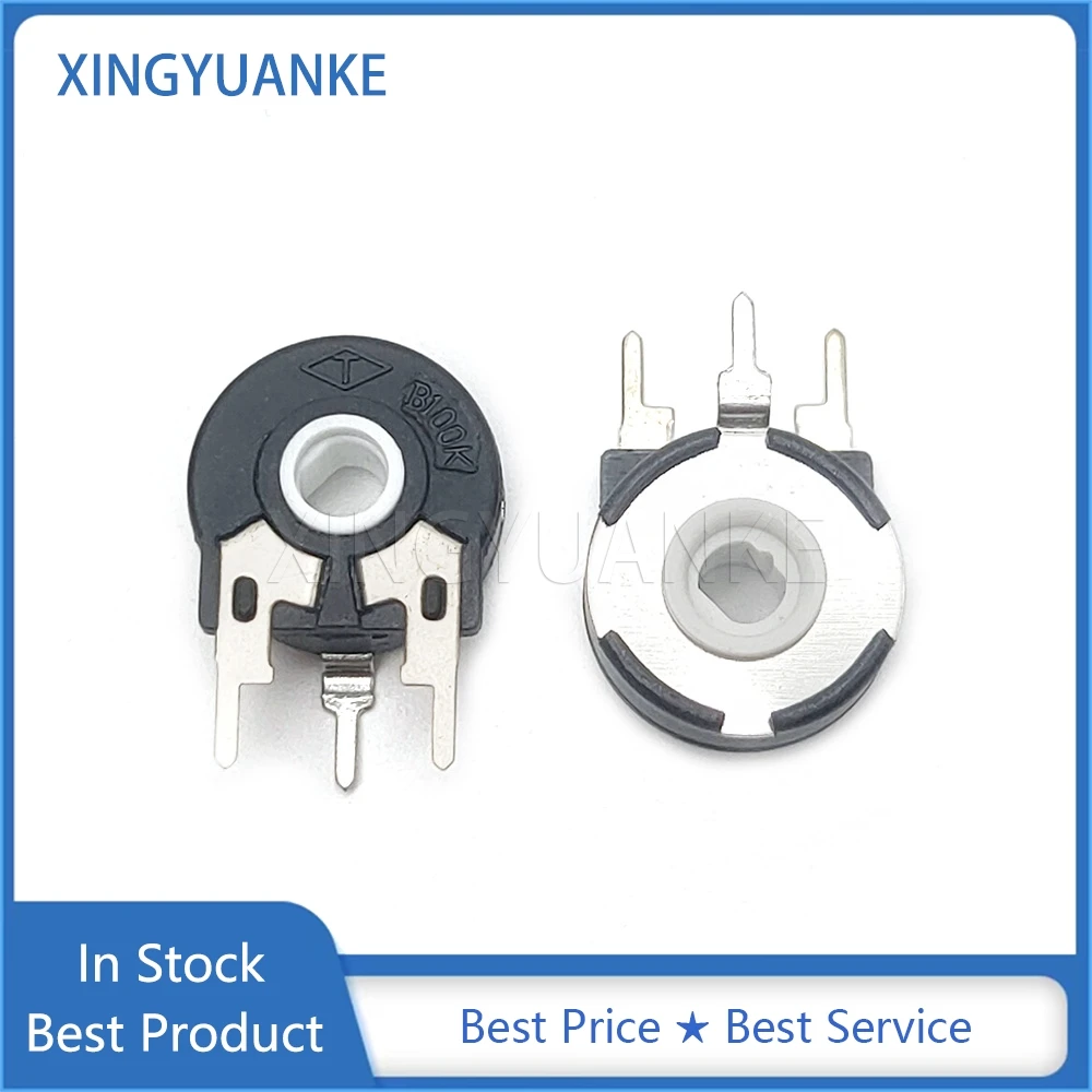 Potentiometer Kit Adjustable Resistor PT15 B1K B2K B5K B10K B20K B47K B50K B100K B500K B1M Vertical Oval Hole Trimmer 10PCS