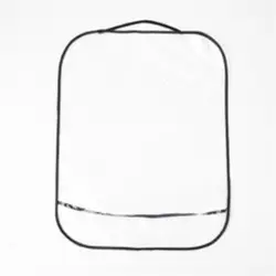 Durable Transparent Car Seat Back Protector - Shields Against Dirt and Wear (1pc black)