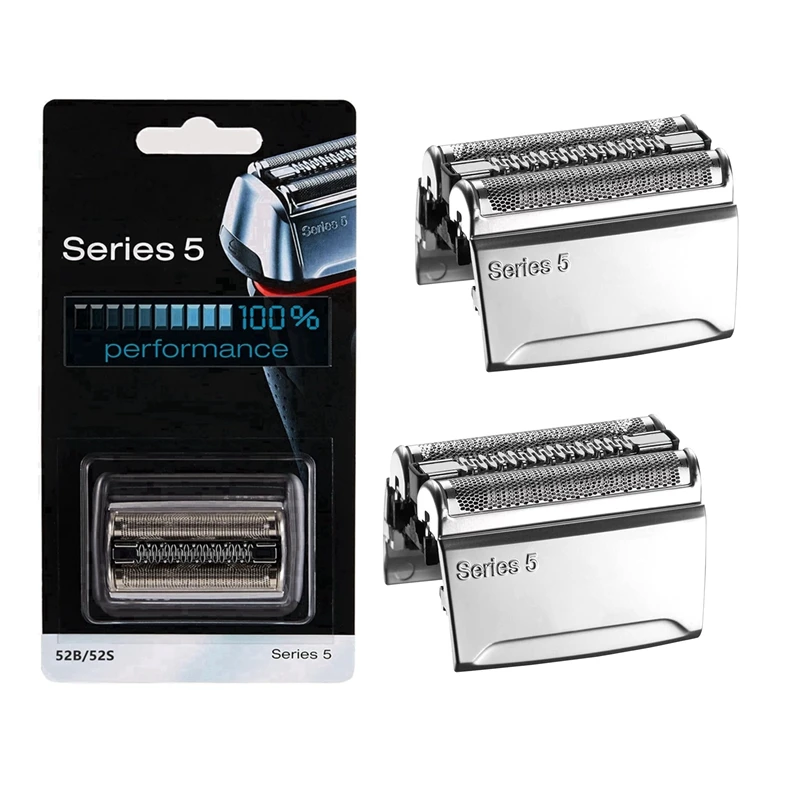 Electric Shaver Head electric shaver head electric shaver blades 52S Replacement Head Compatible with Braun Series 5 Electric Shaver Razor 5090/5190cc,5040/5140s,5030s,5147s,5145s,5195cc,5197cc