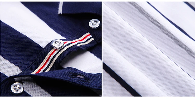 Brand Embroidery Men's Cotton Polo Shirts Classics 2024 Summer Striped Button Clothing Business Streetwear Short Sleeved T-shirt 17 S36db60184c25448da26f7d44c763c3355