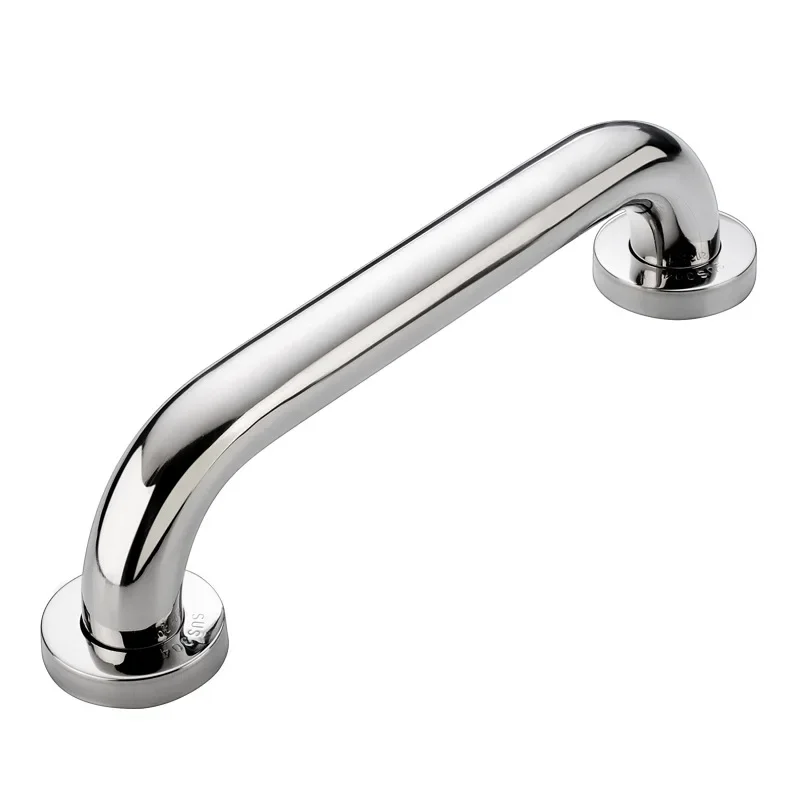 Stainless Steel 304 Bathroom Handrail Elderly Toilet Safety Handle Slip-Resistant Pull Bar For Disabled People Installation On B